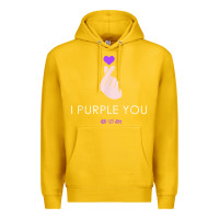 Lemon k pop i purple you kpop hand symbol heart korean gift t shirt Premium Hoodie - linhVisuals