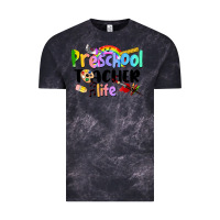 Cloud Black Preschool Teacher Life Vintage Tee - LillyAllenDesigns