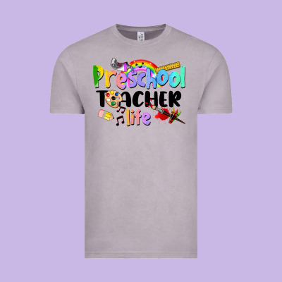 Preschool Teacher Life Vintage Tee Designed By Lillyallendesigns