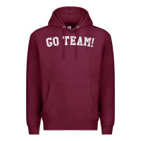 Burgundy go team! Premium Hoodie - linhVisuals