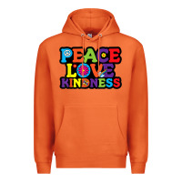 Carrot peace love kindness Premium Hoodie - linhVisuals