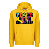 Lemon peace love kindness Premium Hoodie - linhVisuals