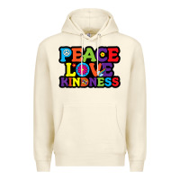 Sandshell peace love kindness Premium Hoodie - linhVisuals