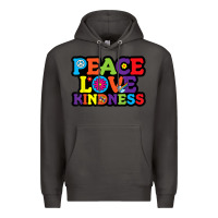 Smoke peace love kindness Premium Hoodie - linhVisuals
