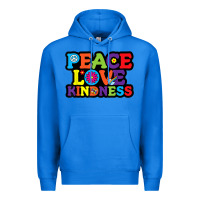 True Royal peace love kindness Premium Hoodie - linhVisuals