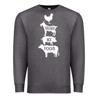 Charcoal Heather Friend Not Food Premium Sweatshirt - Bettercallsaul