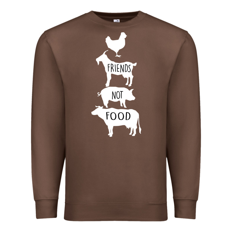 Friend Not Food Premium Sweatshirt by Bettercallsaul | Teevron