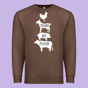 Friend Not Food Premium Sweatshirt Designed By Bettercallsaul