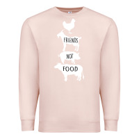 Pale Pink Friend Not Food Premium Sweatshirt - Bettercallsaul