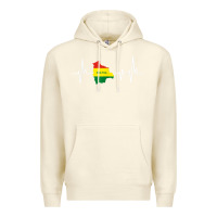 Sandshell heartbeat design bolivian flag bolivia Premium Hoodie - linhVisuals