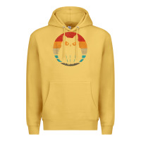 Antique Gold cat retro style vintage Premium Hoodie - linhVisuals