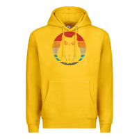 Lemon cat retro style vintage Premium Hoodie - linhVisuals