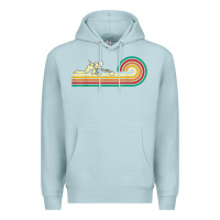 Blue Mist curler sliding curling stone retro curling Premium Hoodie - linhVisuals