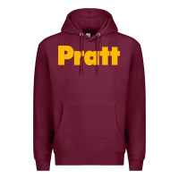Burgundy pratt institute Premium Hoodie - linhVisuals