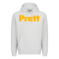 Dove Grey pratt institute Premium Hoodie - linhVisuals