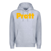 Heather Grey pratt institute Premium Hoodie - linhVisuals