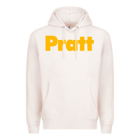 Pale Pink pratt institute Premium Hoodie - linhVisuals