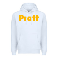 White pratt institute Premium Hoodie - linhVisuals