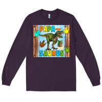 Plum papa saurus Long Sleeve Tee - Artiststas