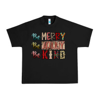 Black be merry be jolly be kind Urban Heavy Tee - SublimationCraftShop