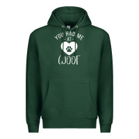 Sports Green you had me at woof puppy dog lover Premium Hoodie - linhVisuals
