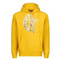 Lemon native american feather headdress indian chief tribes prid t shirt Premium Hoodie - linhVisuals