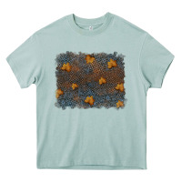 Arona tooled leather fall background Heavy Core Tee - RanaPortraitStore