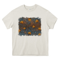 Cream tooled leather fall background Heavy Core Tee - RanaPortraitStore