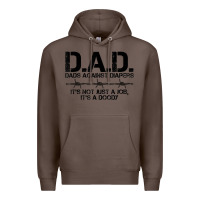 Coffee d.a.d. dads against diapers men's humor funny t shirt Premium Hoodie - linhVisuals