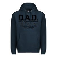 Navy d.a.d. dads against diapers men's humor funny t shirt Premium Hoodie - linhVisuals