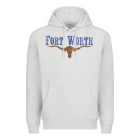Dove Grey vintage fort worth texas flag men women kids Premium Hoodie - linhVisuals
