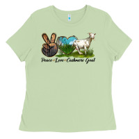 Matcha Peace Love Cashmere Goat Ladies Tee - LillyAllenDesigns