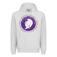 Dove Grey hunter college Premium Hoodie - linhVisuals