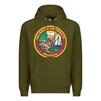 Army Green salisbury university vectorized Premium Hoodie - linhVisuals