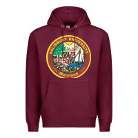 Burgundy salisbury university vectorized Premium Hoodie - linhVisuals