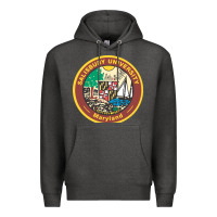 Charcoal Heather salisbury university vectorized Premium Hoodie - linhVisuals