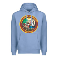 Colony Blue salisbury university vectorized Premium Hoodie - linhVisuals
