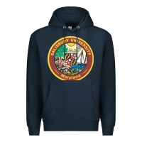Navy salisbury university vectorized Premium Hoodie - linhVisuals