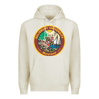 Oatmeal Heather salisbury university vectorized Premium Hoodie - linhVisuals