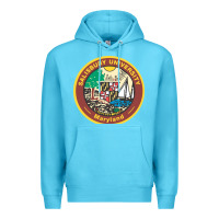 Ocean Blue salisbury university vectorized Premium Hoodie - linhVisuals
