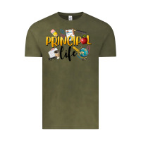 Vintage Olive Principal Life Vintage Tee - LillyAllenDesigns
