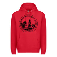 Red Brooklyn College Premium Hoodie - linhVisuals