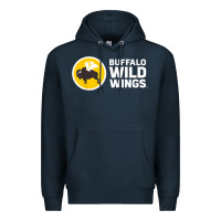 Navy white wild buffalos wings with words Premium Hoodie - linhVisuals