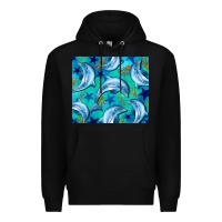Black dolphin tumbler Premium Hoodie - BarkalooDesign