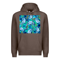 Coffee dolphin tumbler Premium Hoodie - BarkalooDesign