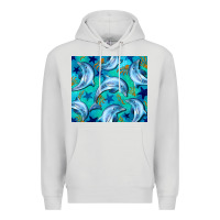 Dove Grey dolphin tumbler Premium Hoodie - BarkalooDesign
