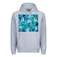 Heather Grey dolphin tumbler Premium Hoodie - BarkalooDesign