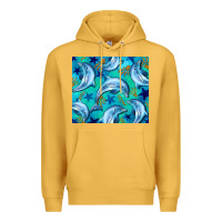 Mustard dolphin tumbler Premium Hoodie - BarkalooDesign