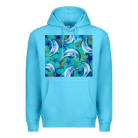 Ocean Blue dolphin tumbler Premium Hoodie - BarkalooDesign