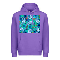 Purple dolphin tumbler Premium Hoodie - BarkalooDesign